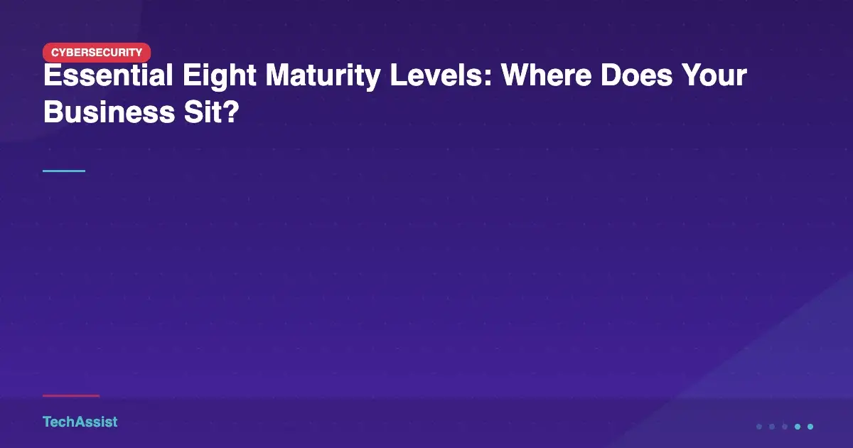 Essential Eight maturity levels