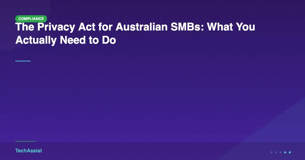 Privacy Act for SMBs