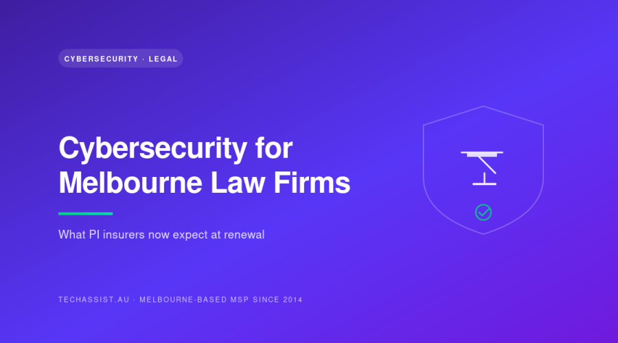 Law firm cybersecurity Australia — PI insurer requirements shield