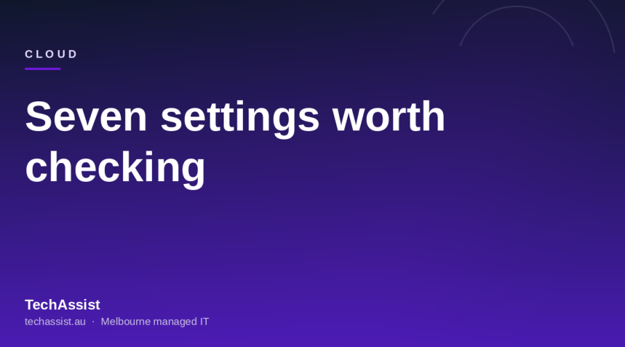 An administrator reviewing security and sharing settings on a cloud management console