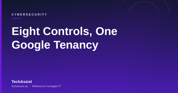Eight security control tiles mapped against a cloud productivity platform, several marked as partial